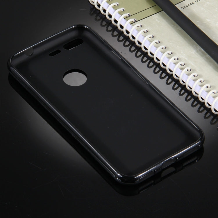 For Google Pixel Soft TPU Protective Back Cover Case (Black)