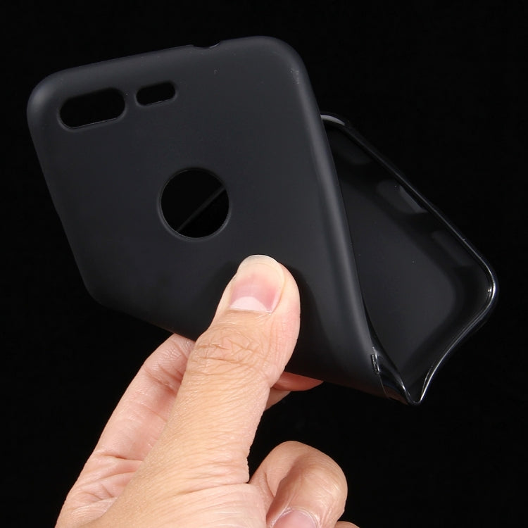 For Google Pixel Soft TPU Protective Back Cover Case (Black)