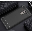 For Huawei Mate 10 Pro Brushed Texture Carbon Fiber Shockproof TPU Rugged Armor Protective Case (Black)