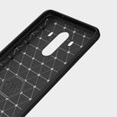 For Huawei Mate 10 Pro Brushed Texture Carbon Fiber Shockproof TPU Rugged Armor Protective Case (Navy Blue)