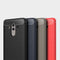 For Huawei Mate 10 Pro Brushed Texture Carbon Fiber Shockproof TPU Rugged Armor Protective Case (Red)