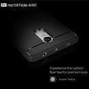For Xiaomi Redmi Note 4X Brushed Carbon Fiber Texture Shockproof TPU Protective Case (Red)