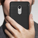 For Xiaomi Redmi Note 4X Brushed Carbon Fiber Texture Shockproof TPU Protective Case (Red)