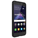 For Huawei P8 Lite (2017) Brushed Carbon Fiber Texture Shockproof TPU Protective Case(Black)
