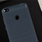 For Huawei P8 Lite (2017) Brushed Carbon Fiber Texture Shockproof TPU Protective Case(Dark Blue)