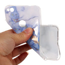 For Huawei P8 Lite (2017) Blue Gold Marble Pattern Soft TPU Protective Back Cover Case