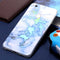 For Huawei P8 Lite (2017) Blue Gold Marble Pattern Soft TPU Protective Back Cover Case