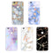 For Huawei P8 Lite (2017) Blue Gold Marble Pattern Soft TPU Protective Back Cover Case