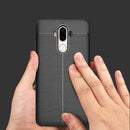 For Huawei Mate 9 Litchi Texture Full Coverage TPU Protective Back Cover Case (Red)