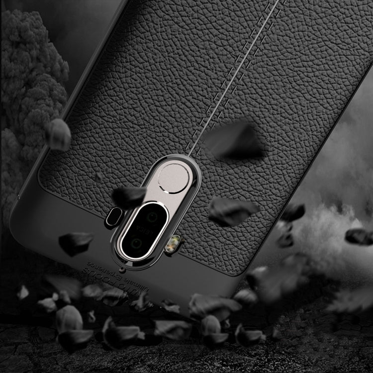 For Huawei Mate 9 Litchi Texture Full Coverage TPU Protective Back Cover Case (Red)