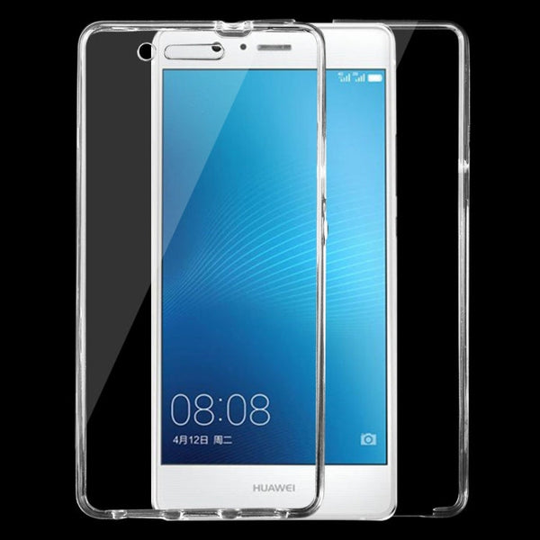 For Huawei P9 Lite 0.75mm Double-sided Ultra-thin Transparent TPU Protective Case(Transparent)