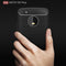 For Motorola Moto G5 Plus Brushed Carbon Fiber Texture Shockproof TPU Protective Cover Case(Black)