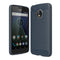 For Motorola Moto Gï¼ˆ5th Gen.ï¼‰ Brushed Carbon Fiber Texture Shockproof TPU Protective Cover Case(Blue)