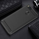 For Xiaomi Mi 5X Carbon Fiber TPU Brushed Texture Shockproof Protective Back Cover Case(Black)