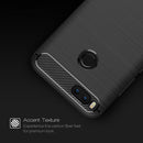 For Xiaomi Mi 5X Carbon Fiber TPU Brushed Texture Shockproof Protective Back Cover Case(navy)