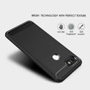For Google Pixei 2 XL Brushed Texture Carbon Fiber Shockproof TPU Rugged Armor Protective Case(Navy Blue)