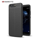For Huawei P10 Litchi Texture TPU Protective Back Cover Case (Black)