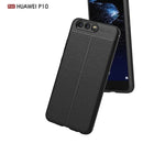 For Huawei P10 Litchi Texture TPU Protective Back Cover Case (Black)