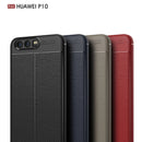 For Huawei P10 Litchi Texture TPU Protective Back Cover Case (Black)
