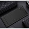 For Sony Xperia XA1 Ultra Brushed Texture Carbon Fiber Shockproof TPU Rugged Armor Protective Case(Black)