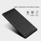 For Sony Xperia XA1 Ultra Brushed Texture Carbon Fiber Shockproof TPU Rugged Armor Protective Case(Black)