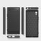 For Sony Xperia XA1 Ultra Brushed Texture Carbon Fiber Shockproof TPU Rugged Armor Protective Case(Black)