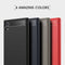 For Sony Xperia XA1 Ultra Brushed Texture Carbon Fiber Shockproof TPU Rugged Armor Protective Case(Black)