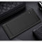 For Sony Xperia XA1 Brushed Texture Carbon Fiber Shockproof TPU Rugged Armor Protective Case(Black)