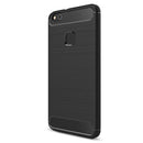 For Huawei P10 Lite Brushed Carbon Fiber Texture Shockproof TPU Protective Cover Case (Black)