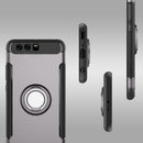 For Huawei P10 Plus Magnetic 360 Degree Rotation Ring Armor Protective Case(Black)