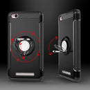 For Xiaomi Redmi 4A Magnetic 360 Degree Rotation Ring Armor Protective Case(Blue)