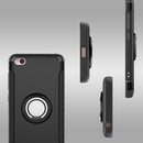 For Xiaomi Redmi 4A Magnetic 360 Degree Rotation Ring Armor Protective Case(Rose Gold)