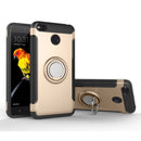 For Xiaomi Redmi 4X Magnetic 360 Degree Rotation Ring Armor Protective Case(Gold)