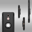 For Xiaomi Redmi Note 4X Magnetic 360 Degree Rotation Ring Armor Protective Case(Black)
