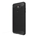 For LG G6 Brushed Carbon Fiber Texture Shockproof TPU Protective Cover Case(Black)