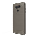 For LG G6 Brushed Carbon Fiber Texture Shockproof TPU Protective Cover Case (Grey)