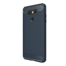 For LG G6 Brushed Carbon Fiber Texture Shockproof TPU Protective Cover Case (Blue)