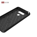 For LG G6 Brushed Carbon Fiber Texture Shockproof TPU Protective Cover Case (Blue)