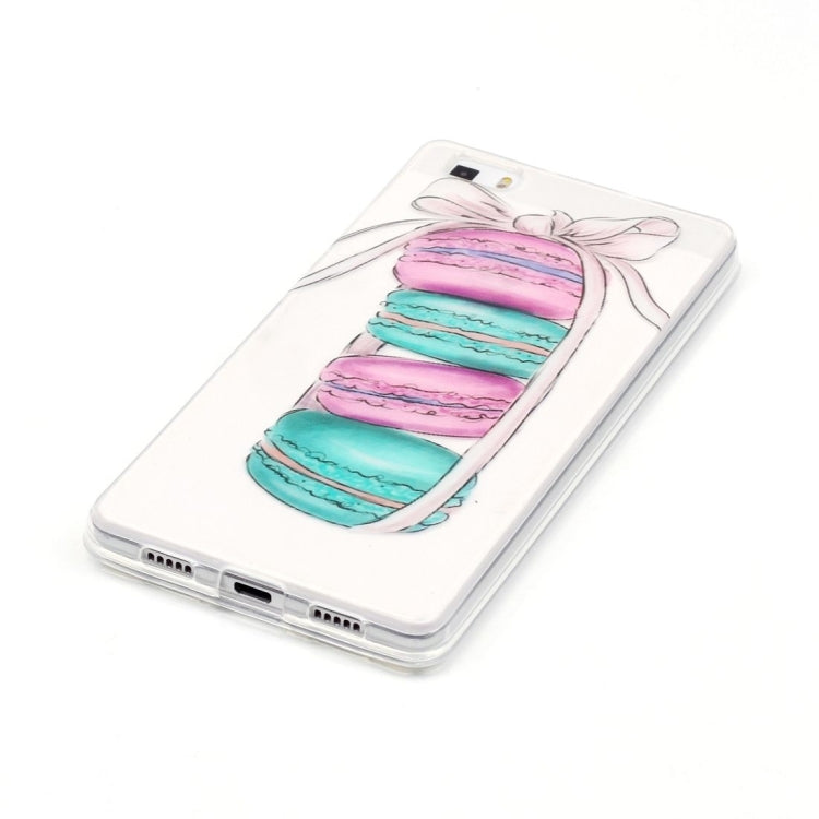 For Huawei P8 Lite Macarons Pattern IMD Workmanship Soft TPU Protective Case