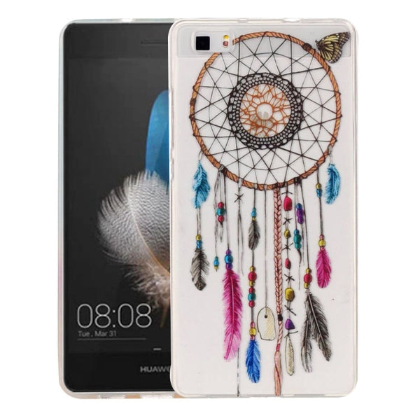 For Huawei P8 Lite Colour Bell Pattern IMD Workmanship Soft TPU Protective Case