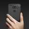 For LG V30 Brushed Texture Carbon Fiber Shockproof TPU Rugged Armor Protective Case (Red)