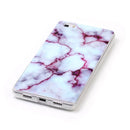 For Huawei P8 Lite Purple Marbling Pattern Soft TPU Protective Back Cover Case