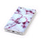 For Huawei P8 Lite Purple Marbling Pattern Soft TPU Protective Back Cover Case