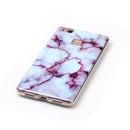 For Huawei P9 Lite Purple Marbling Pattern Soft TPU Protective Back Cover Case