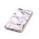 For Huawei P9 Lite White Marbling Pattern Soft TPU Protective Back Cover Case