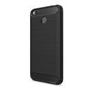 For Xiaomi Redmi 4X Brushed Carbon Fiber Texture Shockproof TPU Protective Cover Case (Black)
