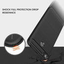 For Xiaomi Redmi 4X Brushed Carbon Fiber Texture Shockproof TPU Protective Cover Case (Black)