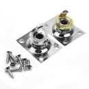 2 pieces Chrome Rectangle Output Guitar Jack Plate Socket For Gibson Epiphone