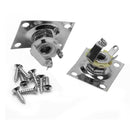 2 pieces Chrome Rectangle Output Guitar Jack Plate Socket For Gibson Epiphone