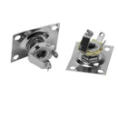 2 pieces Chrome Rectangle Output Guitar Jack Plate Socket For Gibson Epiphone